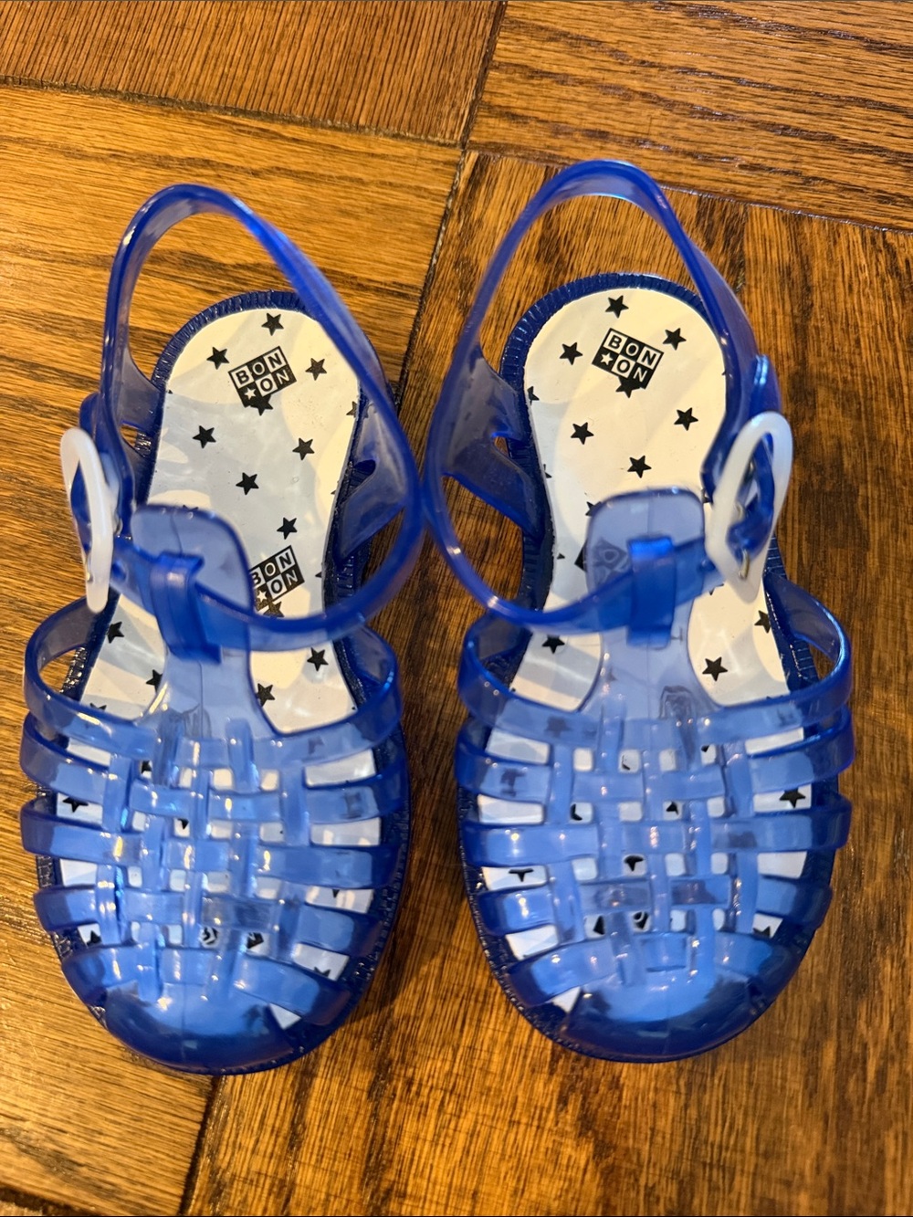 BONTON Toddler Blue Jelly Sandals